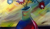 Abstract-Vase-&-Flowers